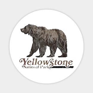 Vintage yellowstone national park Magnet